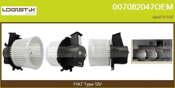 Pulseur d'air habitacle LGK 007082047OEM
