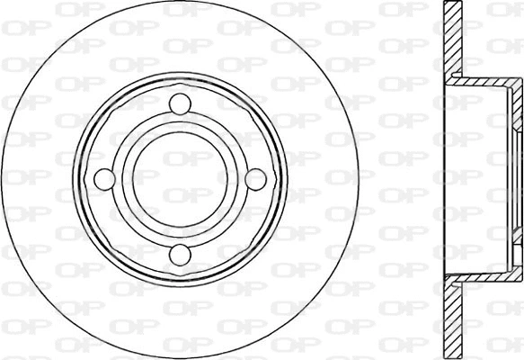 Disque de frein OPEN PARTS BDR1035.10