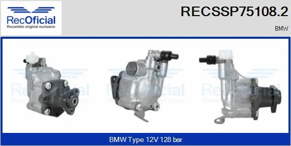 Pompe hydraulique, direction RECOFICIAL RECSSP75108.2
