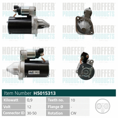 Démarreur HOFFER H5015313