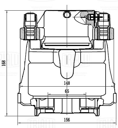 Étrier de frein TRIALLI CF 052318