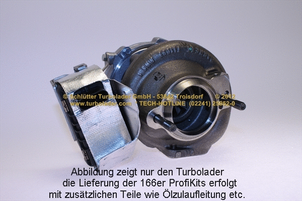 Turbocompresseur, suralimentation SCHLÜTTER TURBOLADER 166-00930MAX
