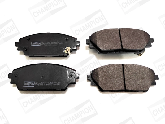 Kit de plaquettes de frein, frein à disque CHAMPION 573611CH