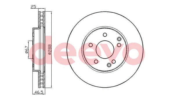 Disque de frein DEEVO BD31920