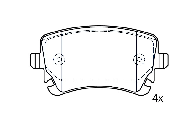 Kit de plaquettes de frein, frein à disque Omnicraft 2677799