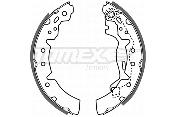 Jeu de mâchoires de frein TOMEX Brakes TX 21-06