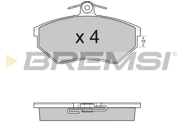 Kit de plaquettes de frein, frein à disque BREMSI BP2532