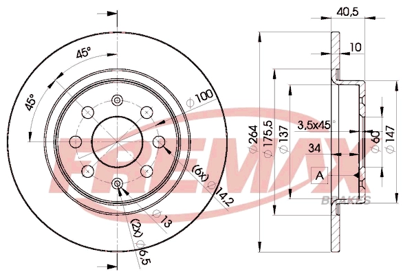 Disque de frein FREMAX BD-0592