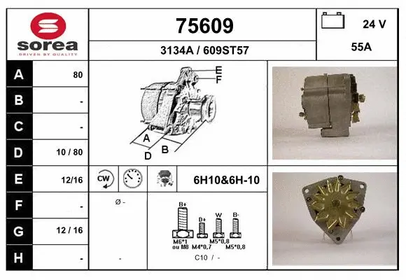 Alternateur EAI 75609