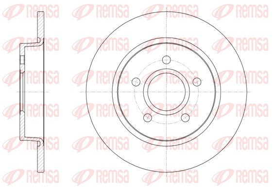 Disque de frein REMSA 61503.00