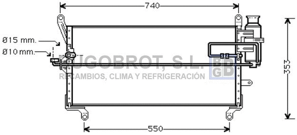 Condenseur, climatisation BUGOBROT 62-FT5178