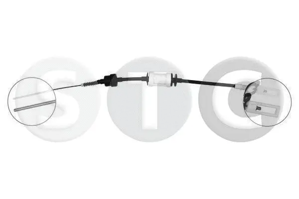 Tirette à câble, commande d'embrayage STC T480268