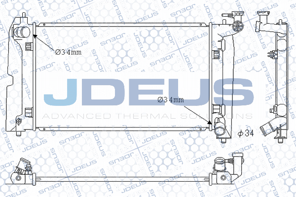 Radiateur, refroidissement du moteur JDEUS M-0280090