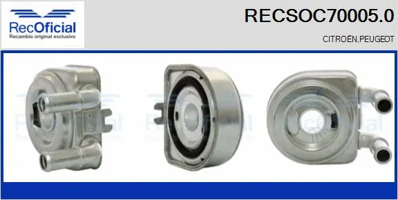 Radiateur d'huile RECOFICIAL RECSOC70005.0