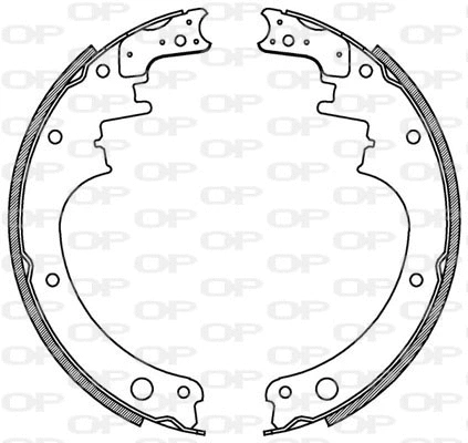 Jeu de mâchoires de frein OPEN PARTS BSA2072.00