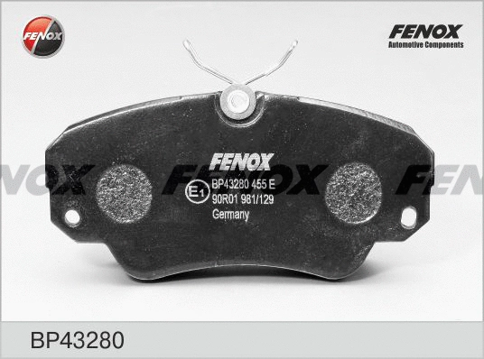 Kit de plaquettes de frein, frein à disque FENOX BP43280