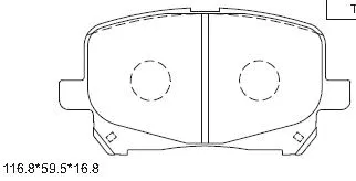 Kit de plaquettes de frein, frein à disque ASIMCO KD2748