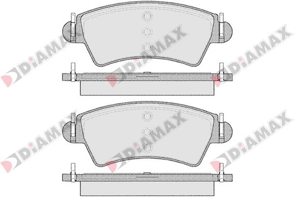 Kit de plaquettes de frein, frein à disque DIAMAX N09085