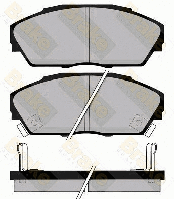 Kit de plaquettes de frein, frein à disque Brake ENGINEERING PA737