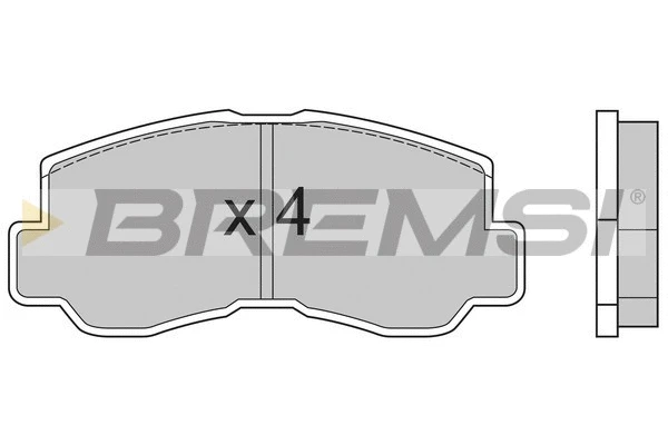 Kit de plaquettes de frein, frein à disque BREMSI BP2508