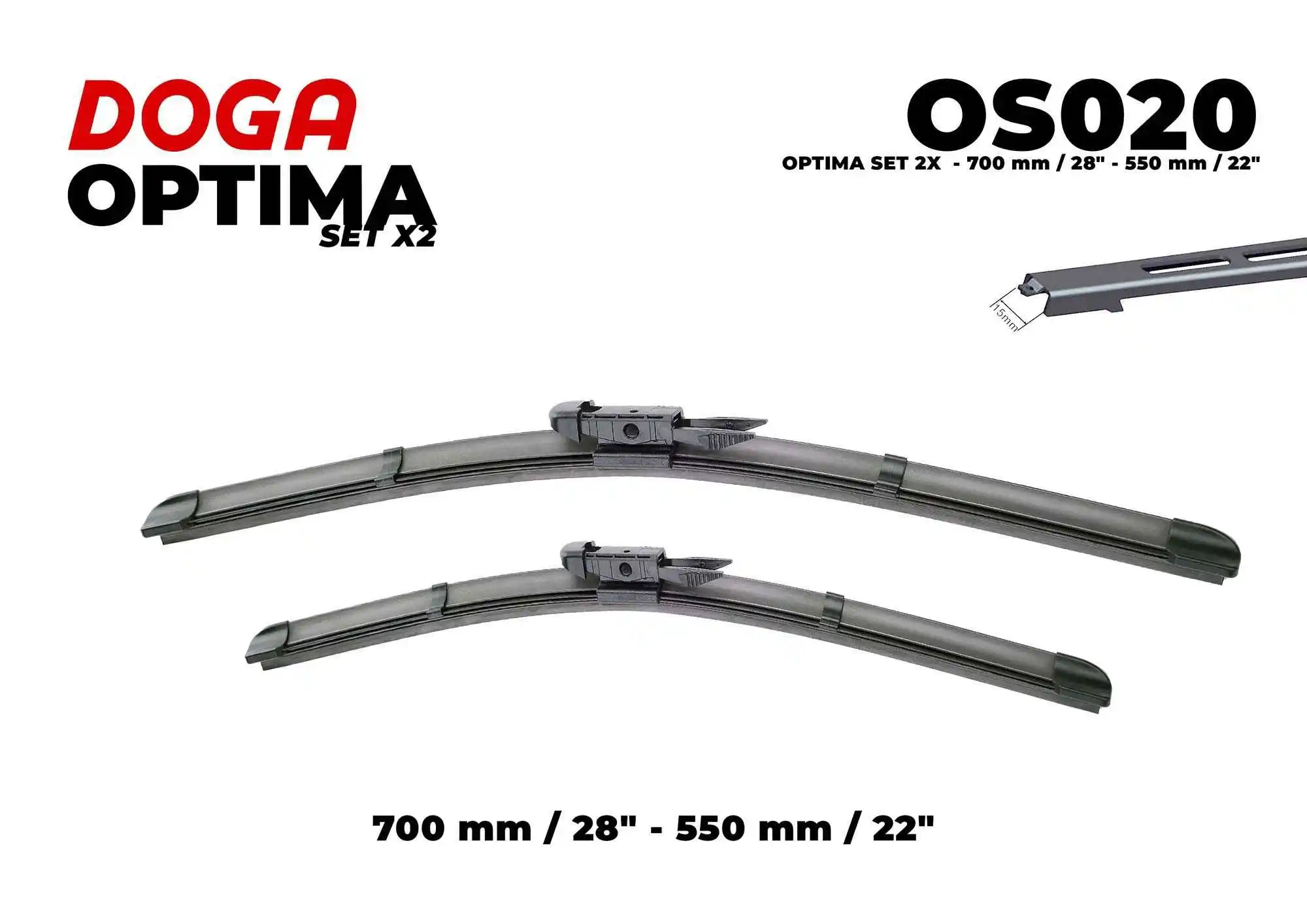 Balai d'essuie-glace DOGA OS020