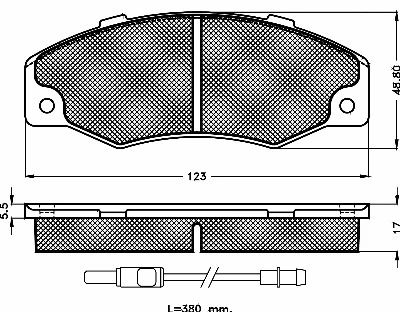 Kit de plaquettes de frein, frein à disque BSF 10185