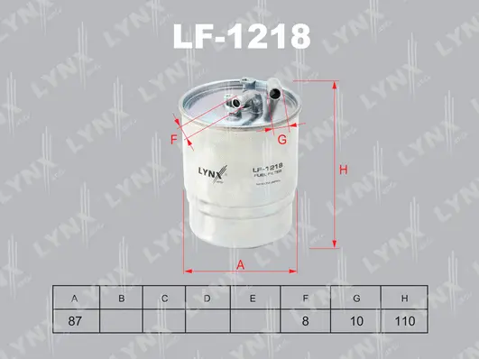 Filtre à carburant LYNXAUTO LF-1218