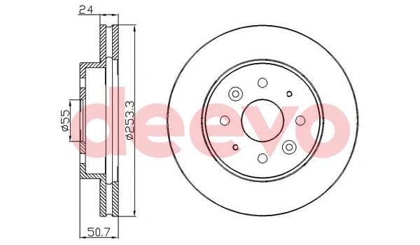 Disque de frein DEEVO BD18500