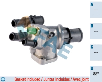 Thermostat, liquide de refroidissement FAE 5341388