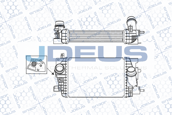 Refroidisseur d'air de suralimentation JDEUS M-820126A