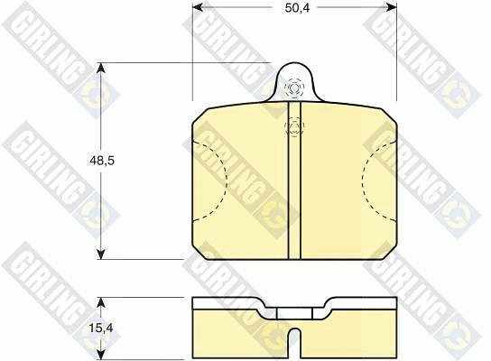 Kit de plaquettes de frein, frein à disque GIRLING 6103009