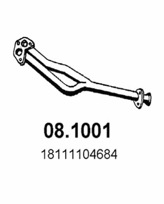 Tuyau d'échappement ASSO 08.1001