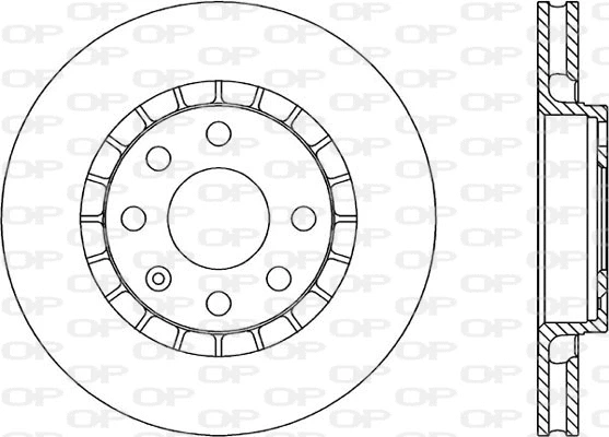 Disque de frein OPEN PARTS BDA1412.20
