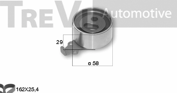 Kit de courroie crantée TREVI AUTOMOTIVE KD1309