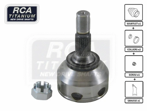 Jeu de joints, arbre de transmission RCA FRANCE CI93