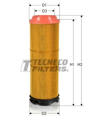 Filtre à air TECNECO FILTERS AR12133/1