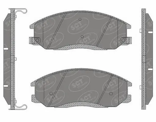 Kit de plaquettes de frein, frein à disque SCT - MANNOL SP 649 PR