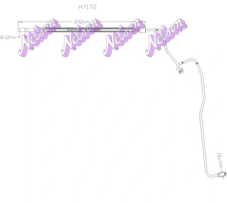 Flexible de frein KAWE H7172