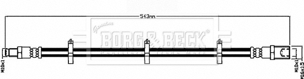 Flexible de frein BORG & BECK BBH8674