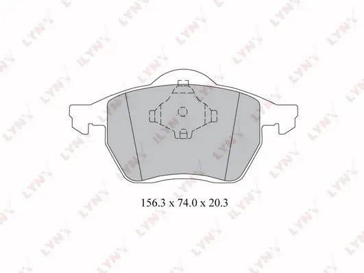 Kit de plaquettes de frein, frein à disque LYNXAUTO BD-3023