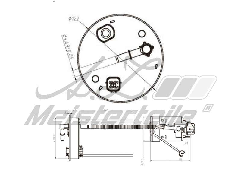 Filtre à carburant A.Z. Meisterteile AZMT-41-020-1446