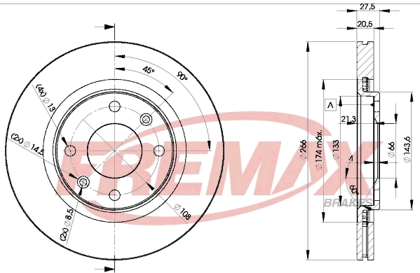Disque de frein FREMAX BD-4697