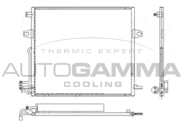 Condenseur, climatisation AUTOGAMMA 105402