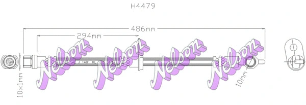 Flexible de frein KAWE H4479