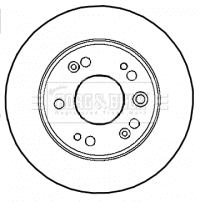 Disque de frein BORG & BECK BBD4590