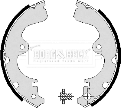 Jeu de mâchoires de frein BORG & BECK BBS6088