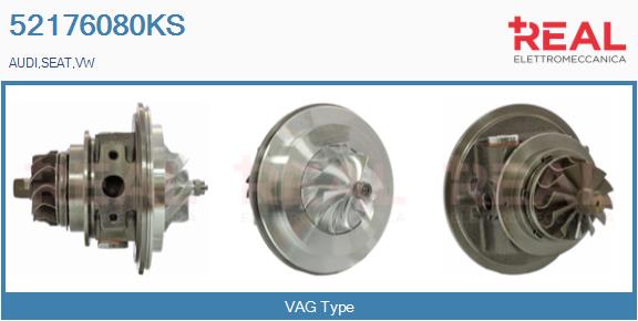 Groupe carter, turbocompresseur REAL 52176080KS