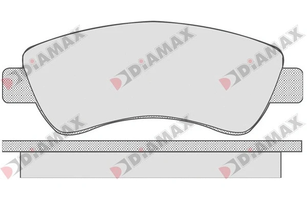 Kit de plaquettes de frein, frein à disque DIAMAX N09163