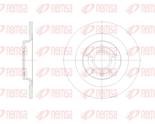Disque de frein REMSA 62105.00