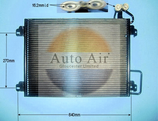 Condenseur, climatisation AUTO AIR GLOUCESTER 16-1281